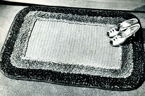 Loop Stitch Border Rug #5104