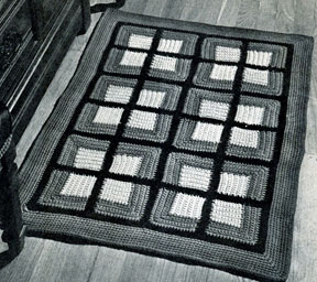 Colonial Squares Rug Pattern #5113