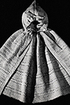 Knitted Cape with Hood Attached