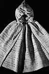 Knitted Cape with Hood Attached