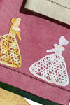 Crinoline Lady Motif Guest Towel