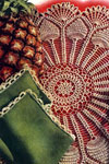 Pineapple Wheel Luncheon Mat &amp; Napkin Edging