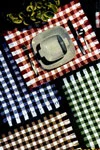 Tartan Place Mat & Glass Jacket