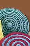 Claret and Aqua Pillow
