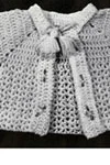 Infant's Crocheted Sacque and Bootees