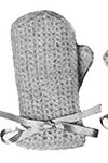 Angora Crochet Mittens