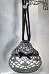 Gold Veiled Lucite Bubble Bag