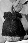 Petal Trimmed Openwork Pouch Bag