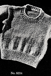 Baby's Knitted Slipover #6034