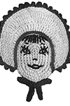 Sunbonnet Twins Potholder or Hot Plate Mats