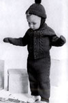 Two Piece Snow Suit with Cap & Mittens