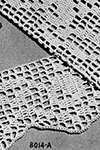Filet Crochet Edging and Insertion #8014