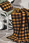 Tartan Afghan and Pillow