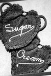 Sugar &amp; Cream Pot Holders