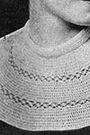 Double Crochet and Knot Stitch Collar