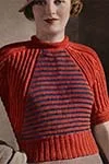 Ridge Knitted Blouse Pattern