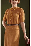 Tie Neck Knitted Dress Pattern