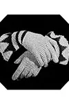 Crocheted Glove with Triangular Flare Cuff