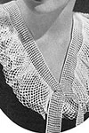 V Neck Double Frill