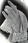 Crochet Gloves with Irish Cuffs