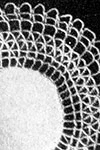 Doily with Cluny Crochet