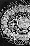 Peach and White Doily