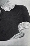 Irish Crochet Collar and Cuff Set