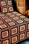 Modern Block Crocheted Bedspread