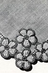 Red and White Handkerchief Edging