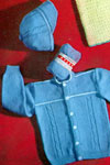 Cable Cap and Sweater Set Pattern #3009