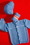 Cable Cap and Sweater Set Pattern #3009