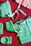 Knitted Baby Set Pattern #3119