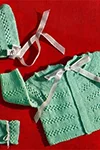 Knitted Baby Set Pattern #3119