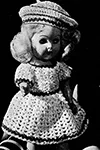 Crocheted Doll Dress, Panties, and Hat