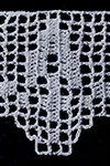 Filet Crochet Edging Pattern #1898