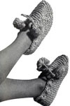 Knitted Garter Stitch Slippers