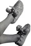 Knitted Garter Stitch Slippers