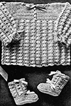 Infant's Crocheted Set