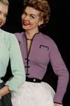 Lavender V-Neck Blouse