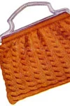 Orange Knitting Bag