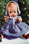 Christmas Doll with Blue Dress