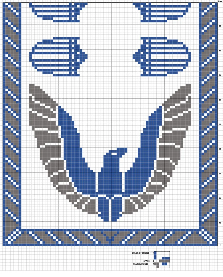 Hero's Salute Runner Pattern #7551 chart