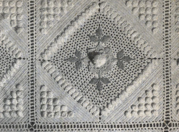 Peony Garden Bedspread Pattern motif