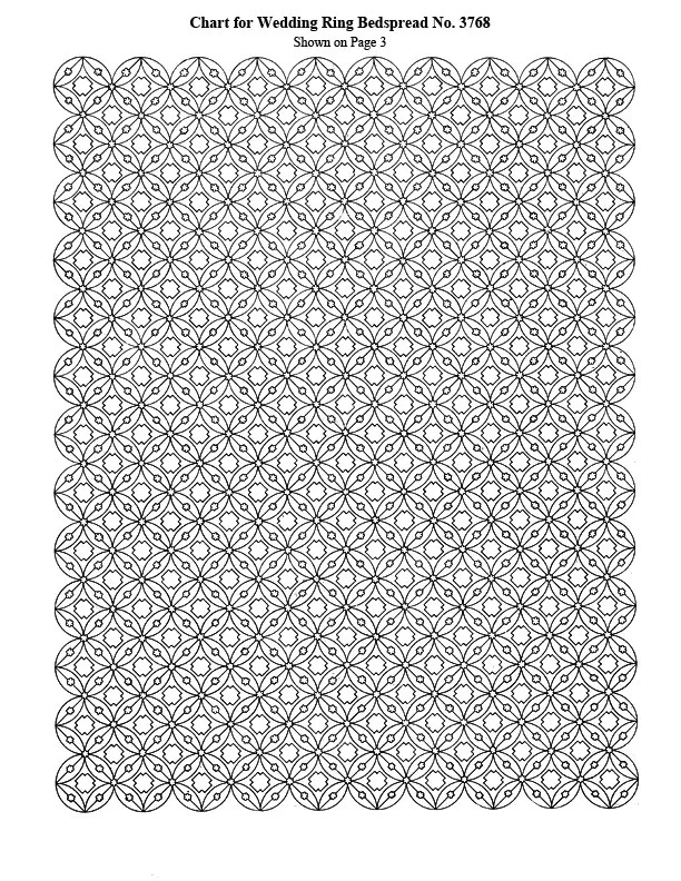 Wedding Ring Bedspread Pattern chart b
