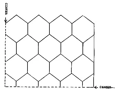 Sunflower Popcorn Bedspread Pattern Chart