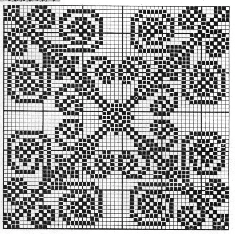 Greenbrier Bedspread Pattern #6116 chart