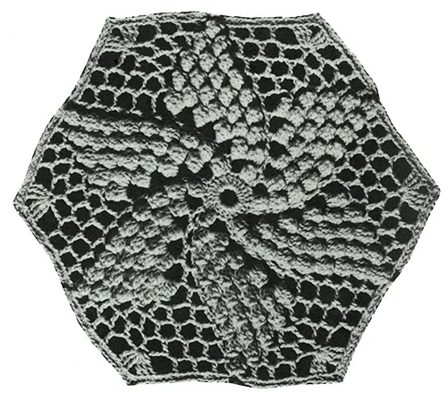 Popcorn Pinwheel Bedspread Pattern #682
