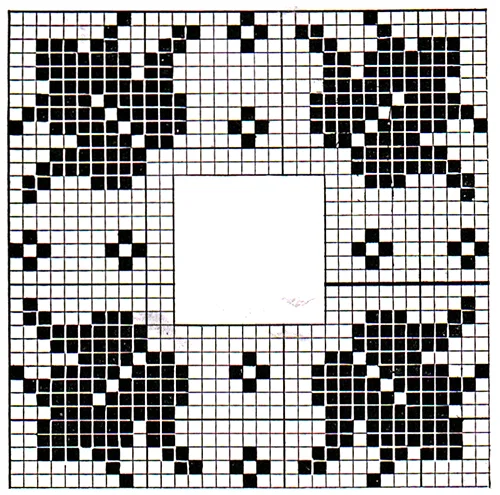 Formal Garden Runner Pattern #N-110 chart