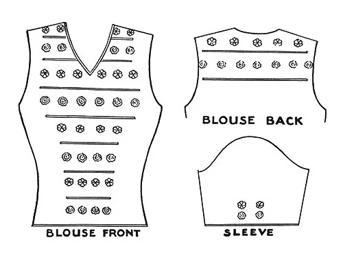 Regency Pullover Pattern #1098 chart