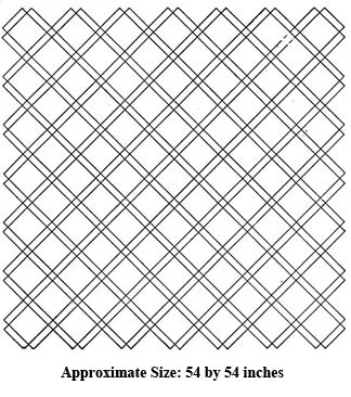 Florentine Banquet Cloth Pattern 54 x 54 inches